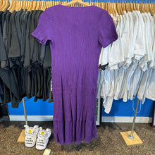 Load image into Gallery viewer, Purple Button Up Textured Dress
