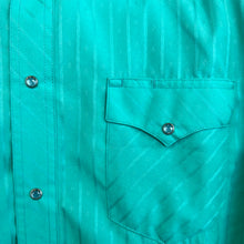 Load image into Gallery viewer, Turquoise Wrangler Western Button Up
