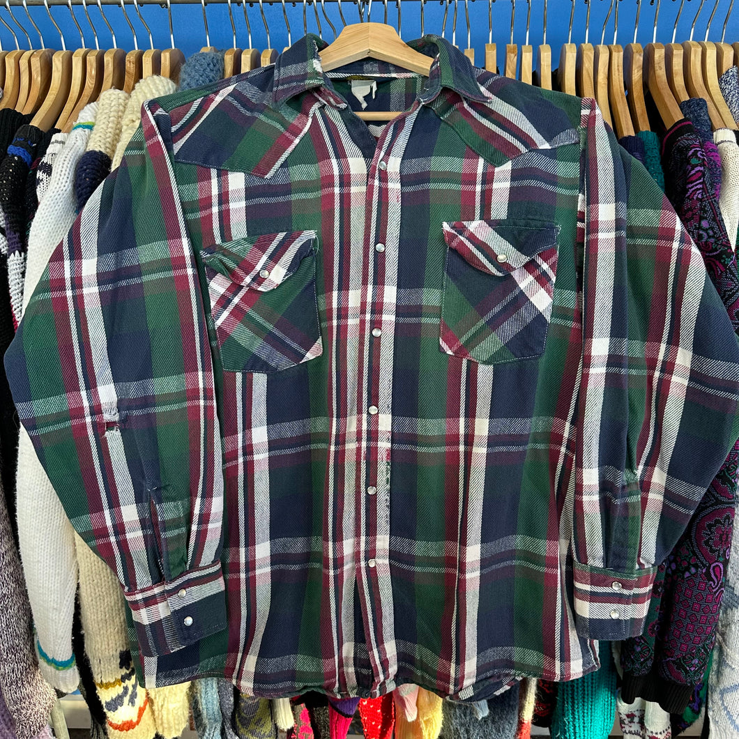 Oshkosh Pearl Snap Flannel Button Up