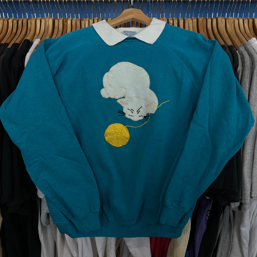 Cat & Yarn Ball Grandma Sweatshirt