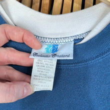 Load image into Gallery viewer, Snowman Embroidery Collared Crewneck Sweatshirt
