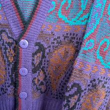Load image into Gallery viewer, Saturday’s Paisley Cardigan Sweater
