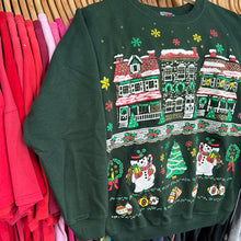 Load image into Gallery viewer, Holiday Town Snowmen Crewneck Sweatshirt
