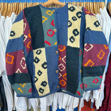 Load image into Gallery viewer, Checker Rectangle Patterned Knitter Sweater
