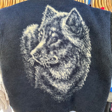 Load image into Gallery viewer, Big Wolf Back Print Zip-up Fleece
