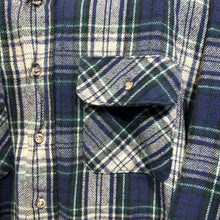 Load image into Gallery viewer, Five Brothers Blue Green Plaid Button Up
