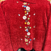 Load image into Gallery viewer, Red &amp; Floral Sweater
