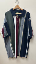 Load image into Gallery viewer, Knights of the Round Table Striped Polo Button-Up
