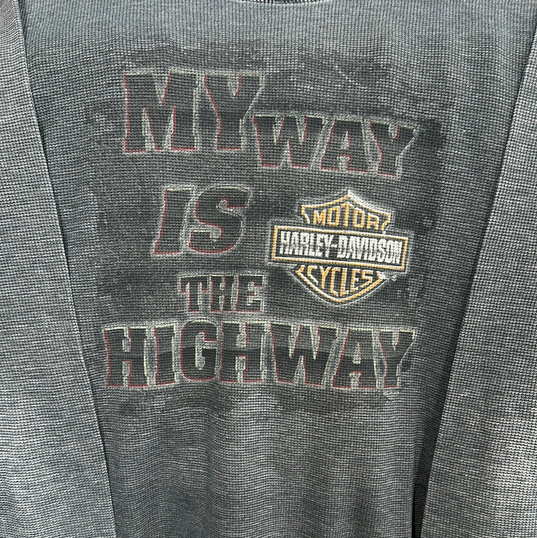 My Way Is The Highway Harley Thermal Long Sleeve T-Shirt