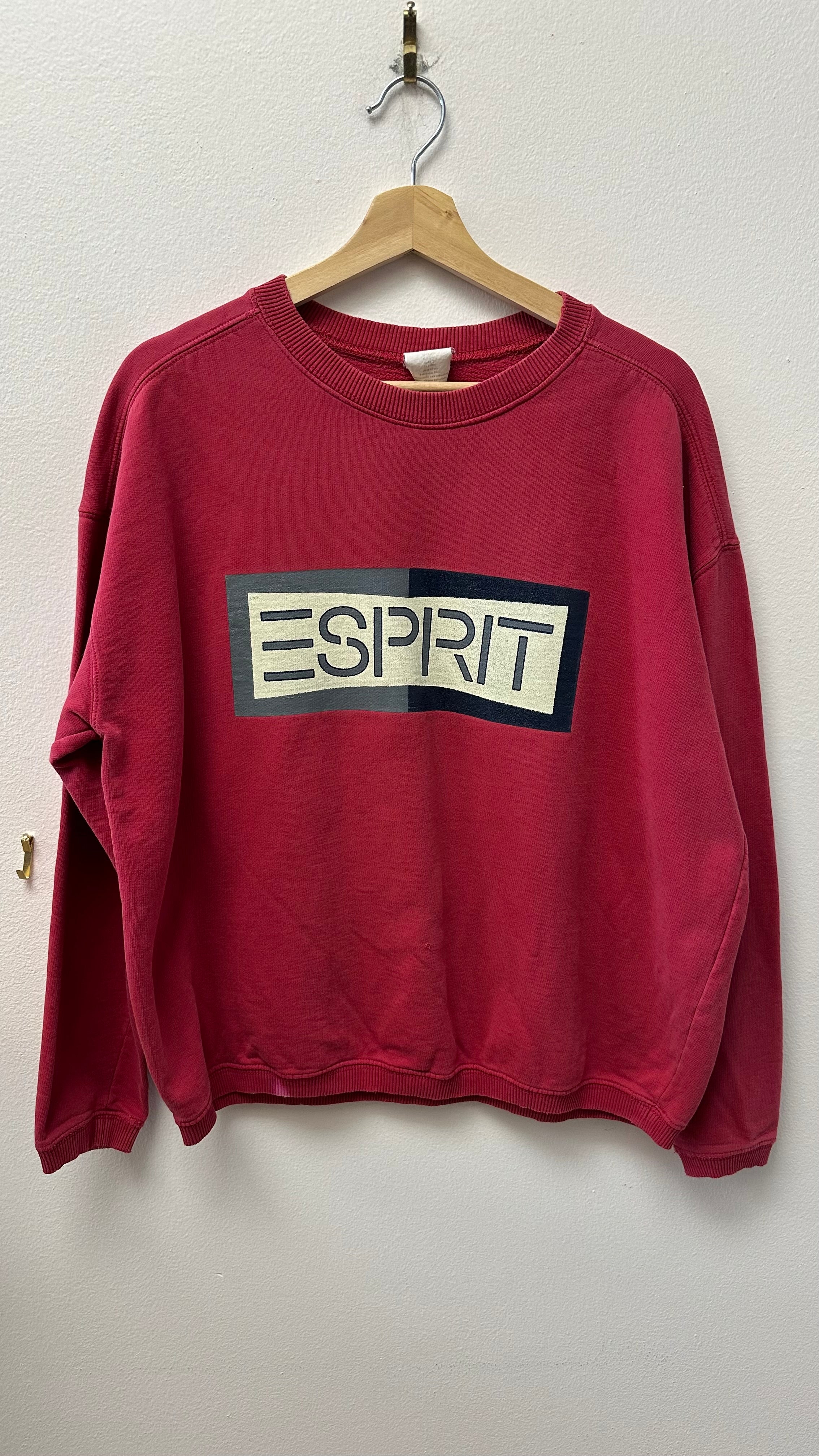 ESPRIT Red Crewneck Sweatshirt