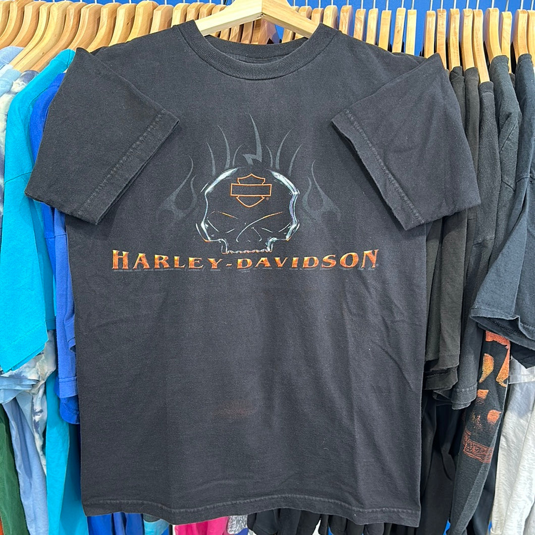 Chrome Skull Harley Davidson T-Shirt