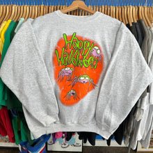 Load image into Gallery viewer, Happy Halloween Spiders Crewneck Sweatshirt
