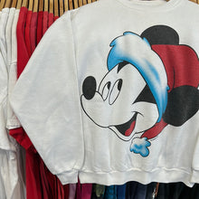 Load image into Gallery viewer, Santa Mickey Mouse Big Face Crewneck Sweatshirt
