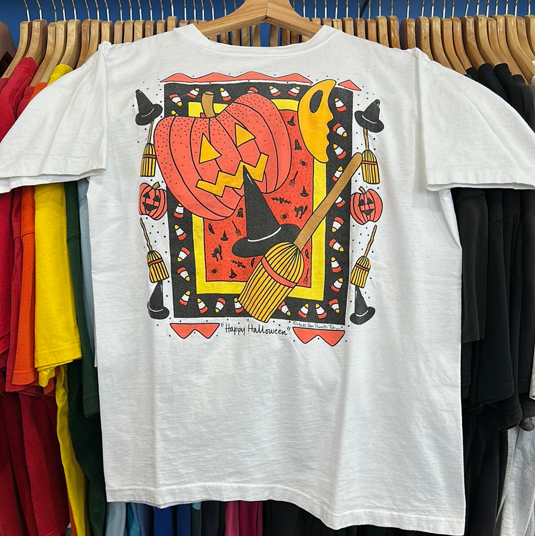 Pumpkin Witch Halloween Scene T-Shirt