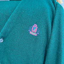 Load image into Gallery viewer, Izod Green Cardigan Sweater
