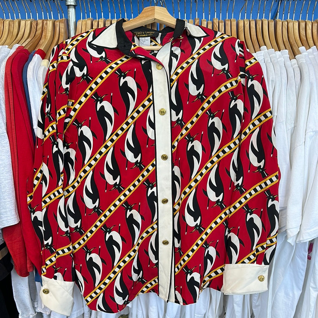 Penguin Bobby Mackie Silk Button Up