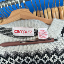 Load image into Gallery viewer, Campus Black &amp; Grey Sweater
