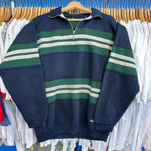 Load image into Gallery viewer, Stripped Quarter Zip Sweatshirt

