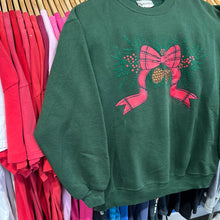 Load image into Gallery viewer, Pinecone Bow and Holly Crewneck Sweatshirt
