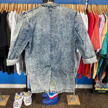 Load image into Gallery viewer, Stefano Acid Wash Denim Trench Jacket
