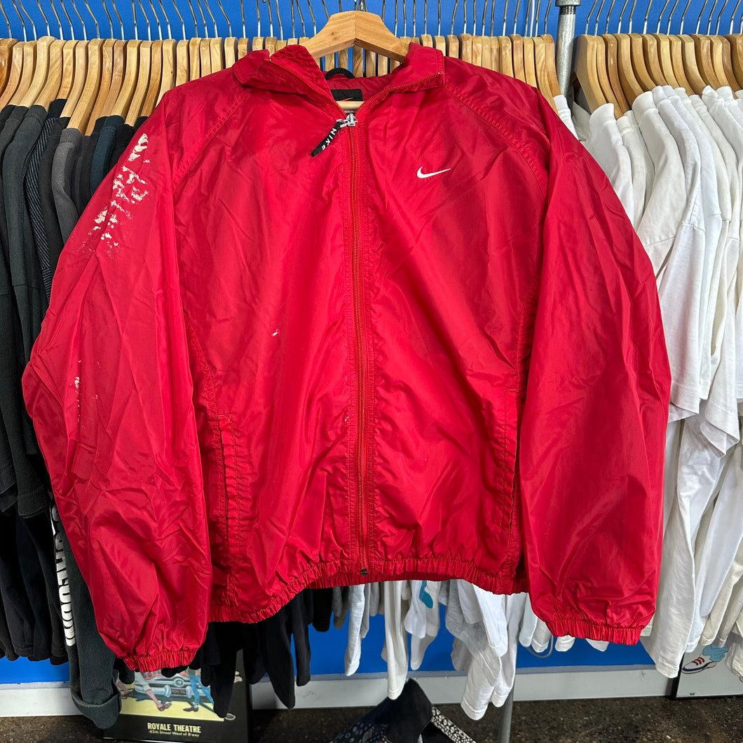Red Nike Windbreaker Jacket