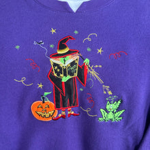 Load image into Gallery viewer, Witch Casting Spells Crewneck Sweatshirt
