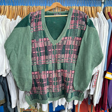 Load image into Gallery viewer, Pink Plaid Paris Sports Club Sweater
