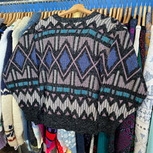 Load image into Gallery viewer, Santana Pink Blue Geometric Patterned Sweater

