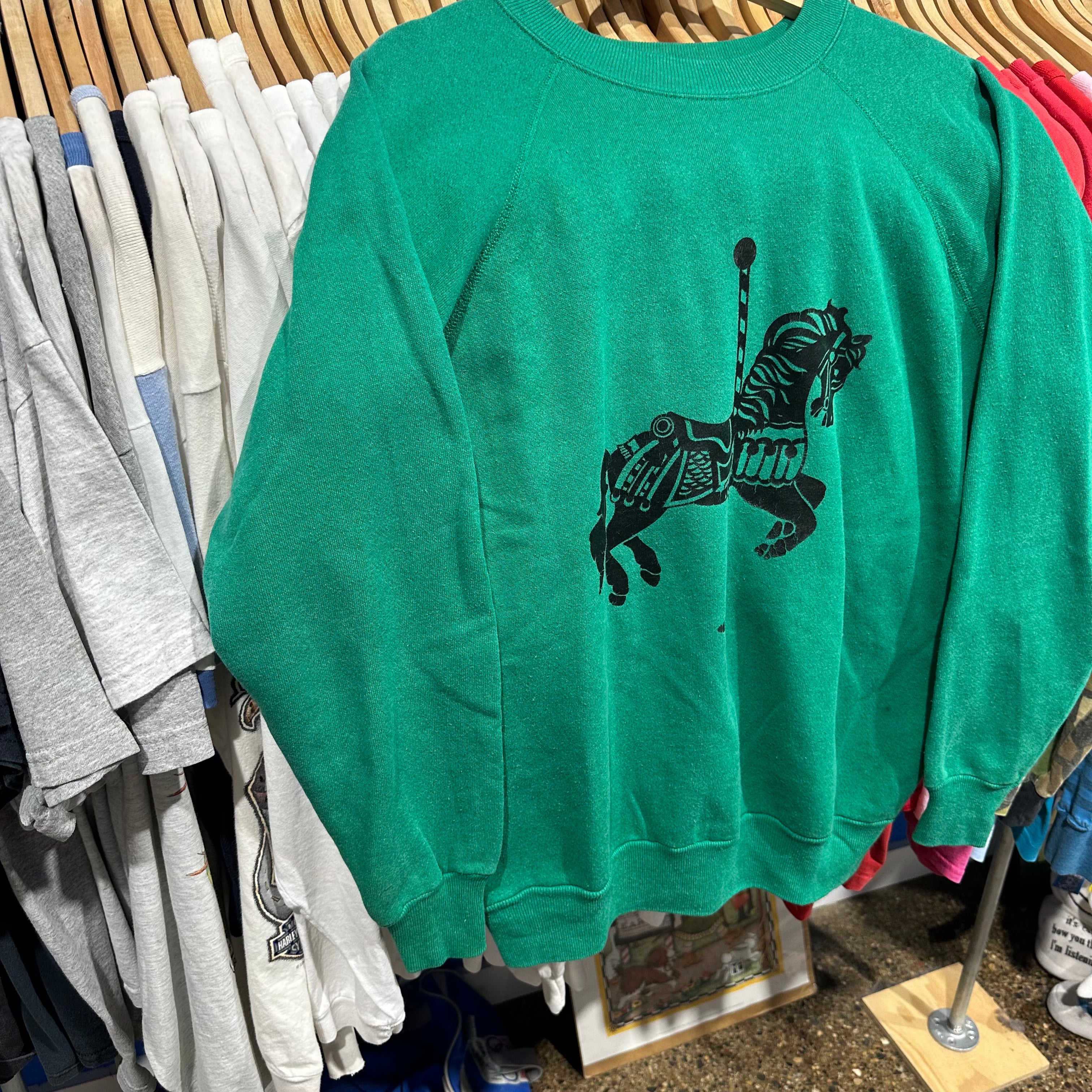 Carousel Horse Crewneck Sweatshirt