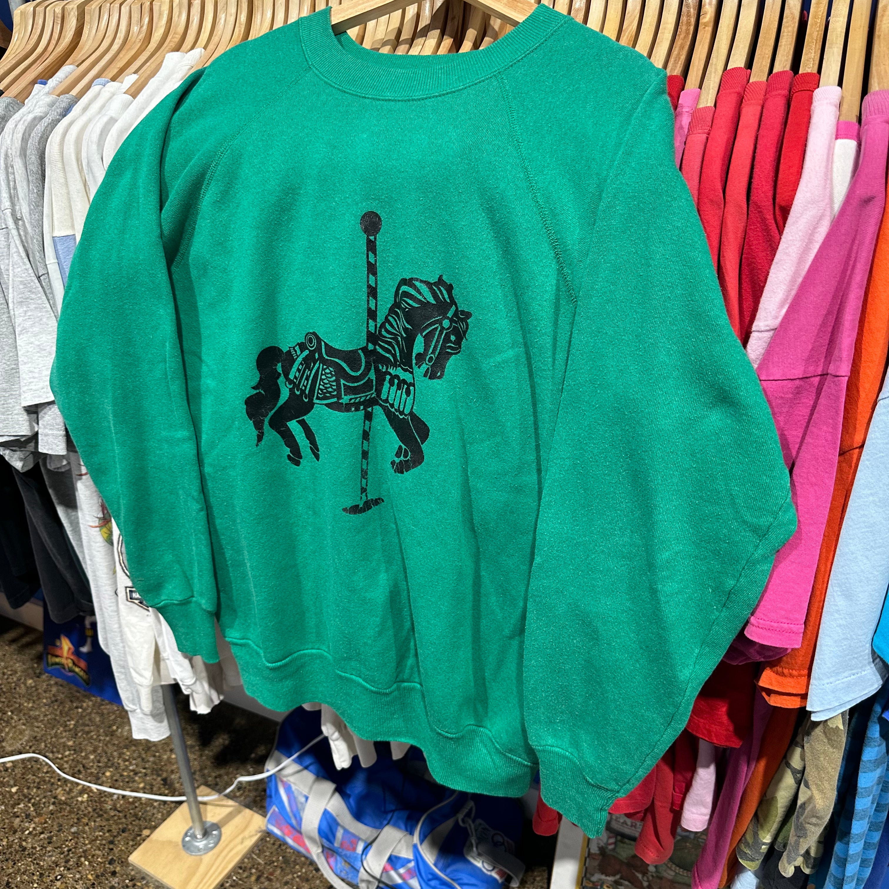 Carousel Horse Crewneck Sweatshirt