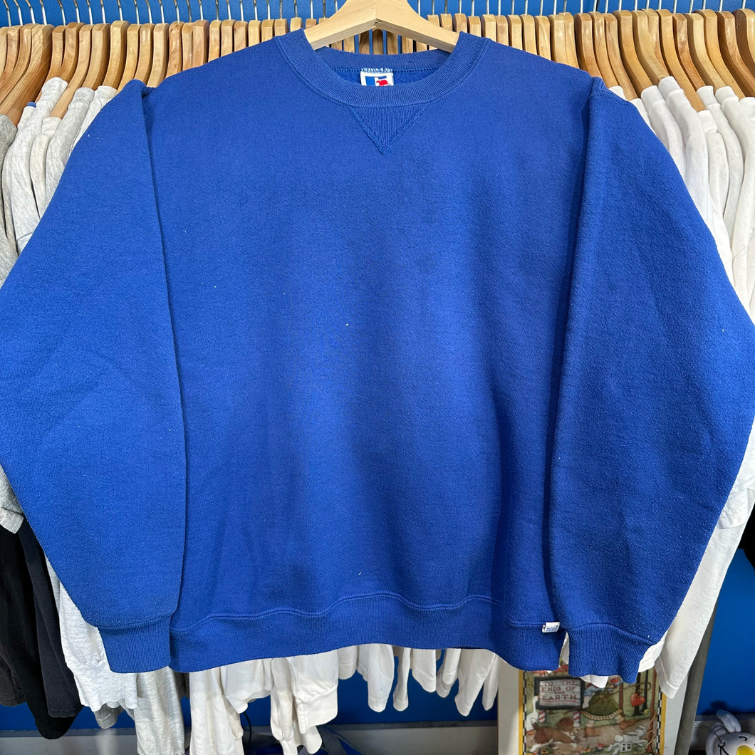 Blue Russel Blank Crewneck Sweatshirt