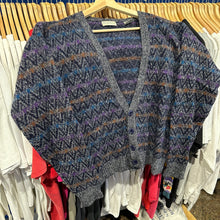 Load image into Gallery viewer, Boundary Waters Patterned Wool Cardigan Sweater
