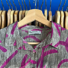 Load image into Gallery viewer, Campus Casuals Silk Half Button Up
