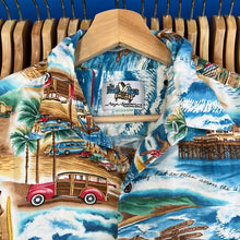 Load image into Gallery viewer, Beach Boys Rayon Hawaiian Button Up
