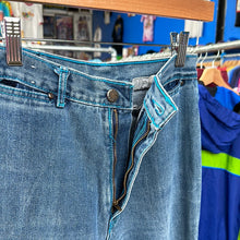 Load image into Gallery viewer, Brittania Denim Blue Pocket Flare Pants
