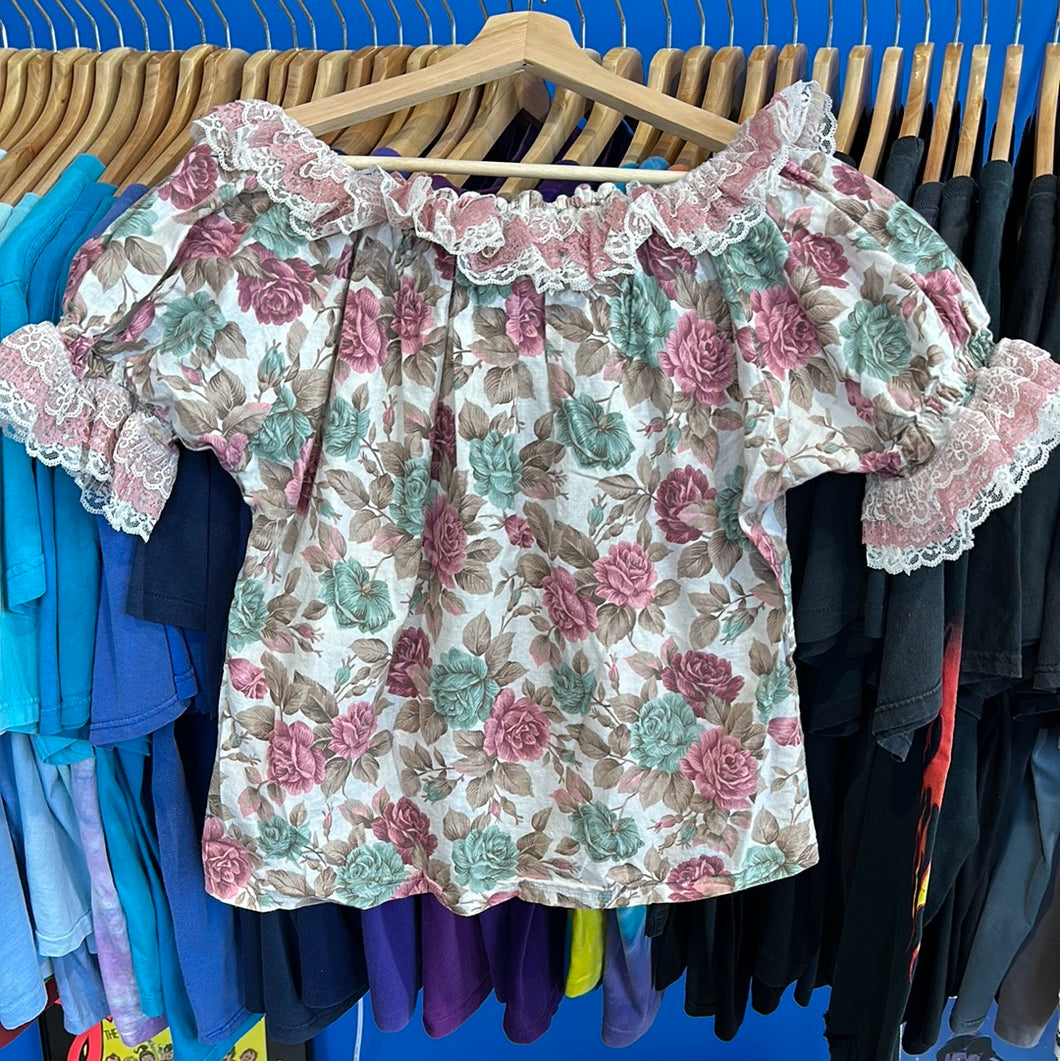 Floral Peasant Femme Top