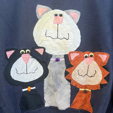 Load image into Gallery viewer, Cats Appliqué Crewneck
