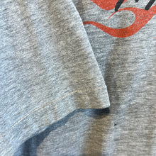 Load image into Gallery viewer, Grey Flaming Crest Harley Spellout T-Shirt
