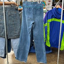 Load image into Gallery viewer, Brittania Denim Blue Pocket Flare Pants
