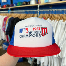 Load image into Gallery viewer, MN Twins 1987 Champions Trucker Hat
