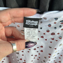 Load image into Gallery viewer, White Silver Sparkle Femme Top
