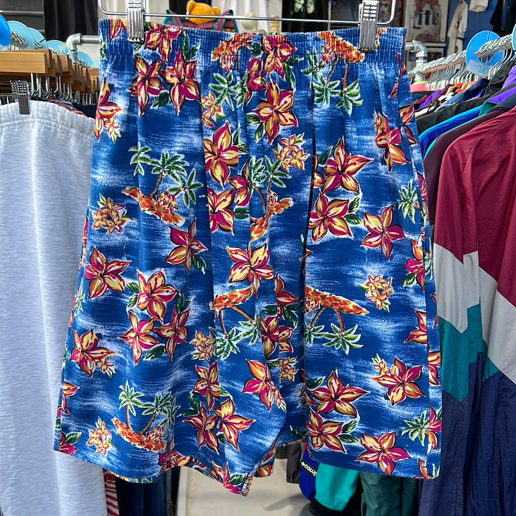 Floral Island Cotton Shorts