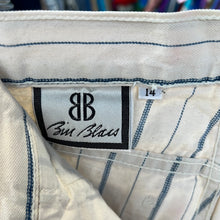Load image into Gallery viewer, Bill Blass Striped White Denim Shorts
