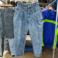 Load image into Gallery viewer, Lee Dark Acid Wash Denim Double Button Pants
