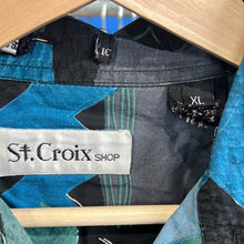 Load image into Gallery viewer, St. Croix Dark Leaf Cotton Button Up
