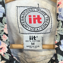 Load image into Gallery viewer, Floral Pattern Cropped Jean Jacket
