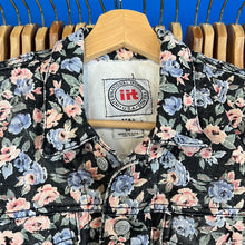 Load image into Gallery viewer, Floral Pattern Cropped Jean Jacket
