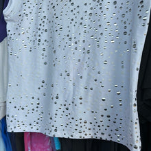 Load image into Gallery viewer, White Silver Sparkle Femme Top

