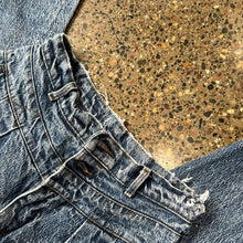 Load image into Gallery viewer, Lee Dark Acid Wash Denim Double Button Pants
