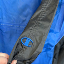 Load image into Gallery viewer, Blue and Black Champion Windbreaker
